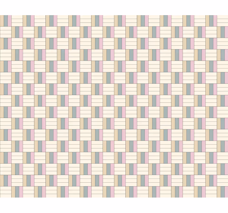 Geometrik temalı kompozisyon doku ve desen stor perde - TenStickers