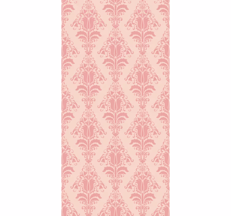 Zarif stor perde pembe zarif motif - TenStickers