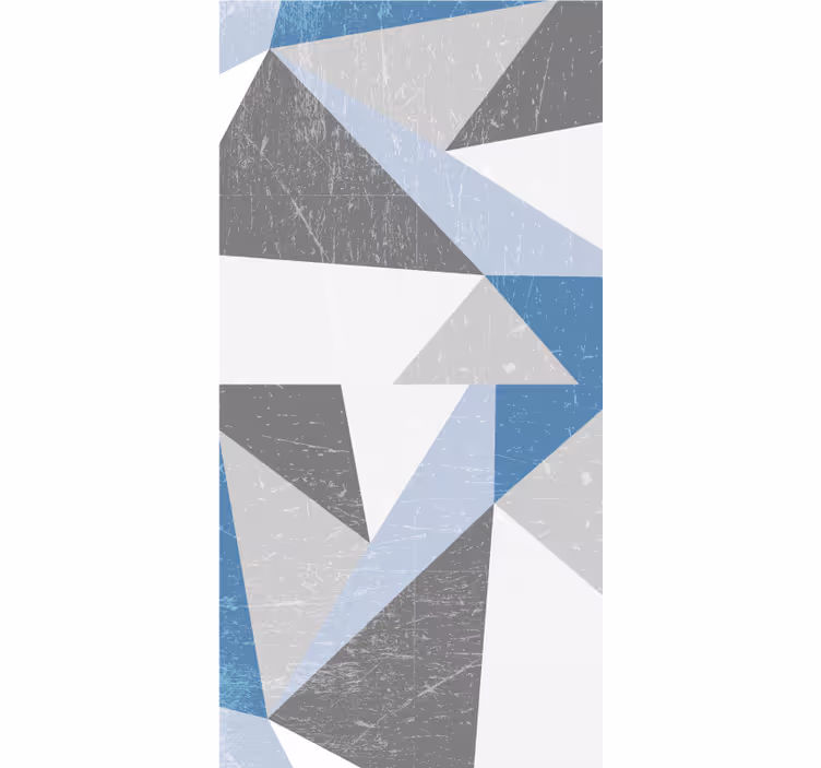 Geometrik şekiller sanatı modern stor perde - TenStickers