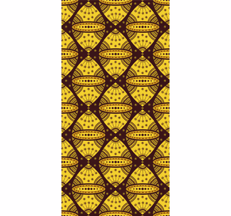 Doku ve desen stor perde geometrik desen füzyonu - TenStickers