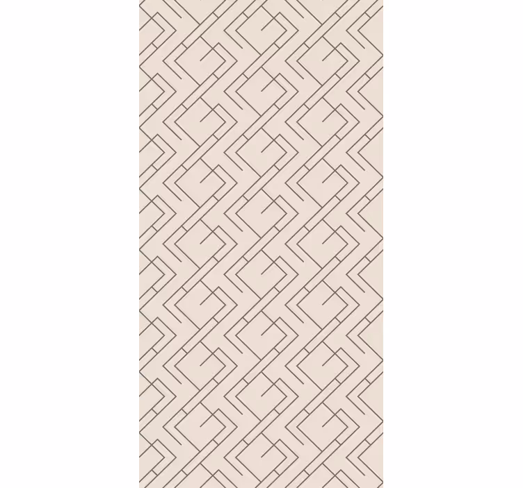 Geometrik çizgi deseni modern stor perde - TenStickers