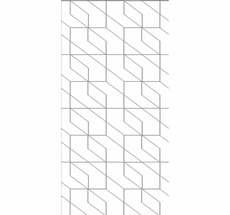 Zarif geometrik sanat modern stor perde - TenStickers