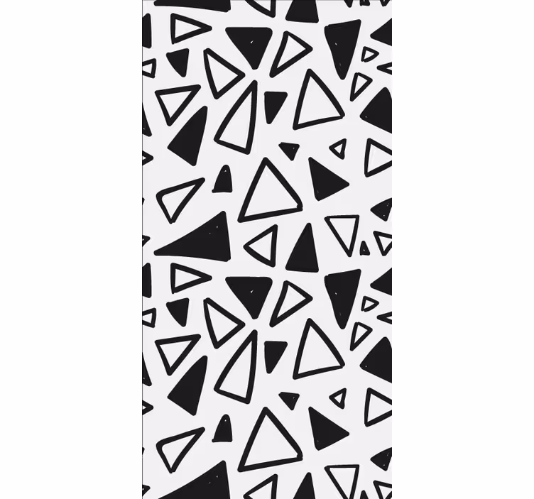 Soyut üçgen desenleri modern stor perde - TenStickers
