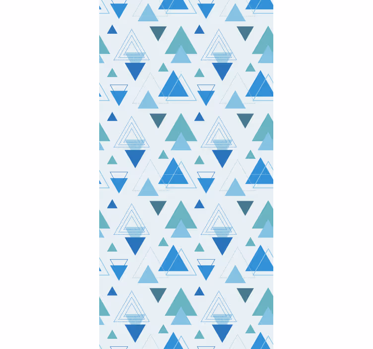 üçgen motif düzenlemesi modern stor perde - TenStickers