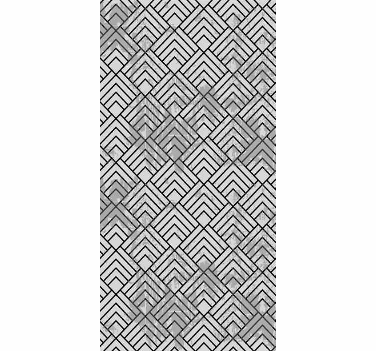 Geometrik düzenleme stili modern stor perde - TenStickers