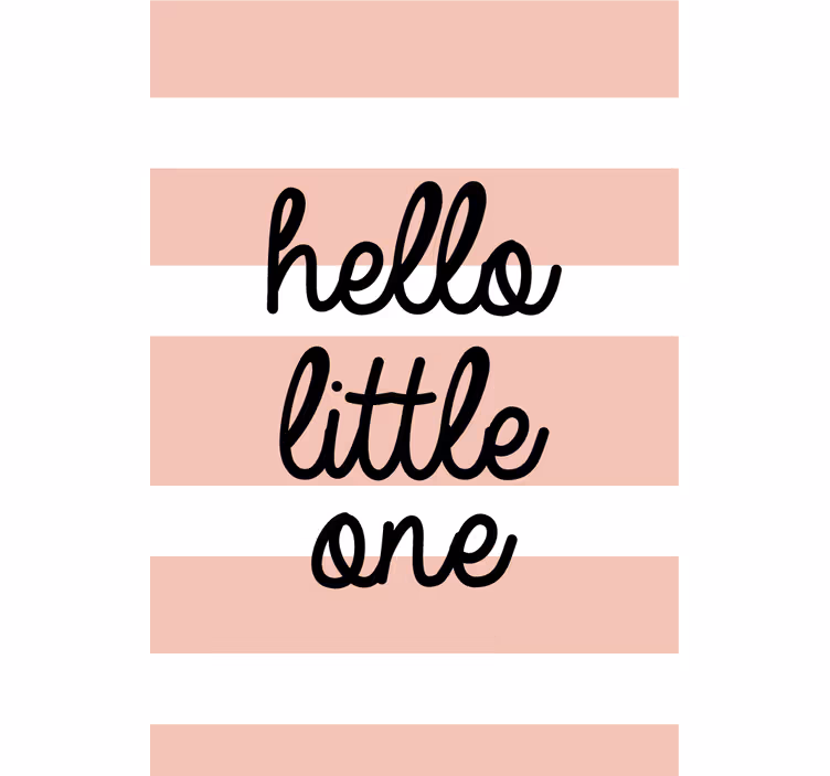 hello little one metin ile stor perde - TenStickers