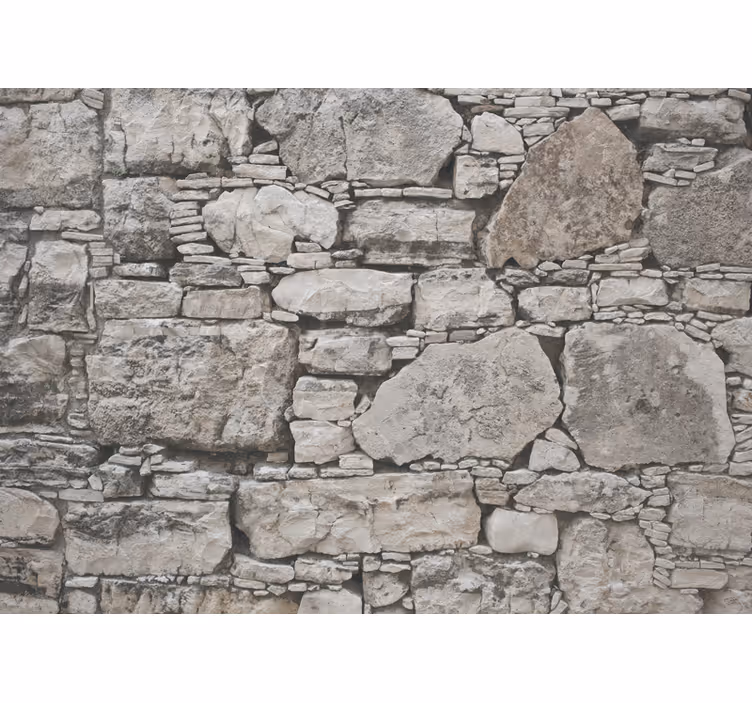 Rustik tarzı desen taşlar rustik Stor perde - TenStickers