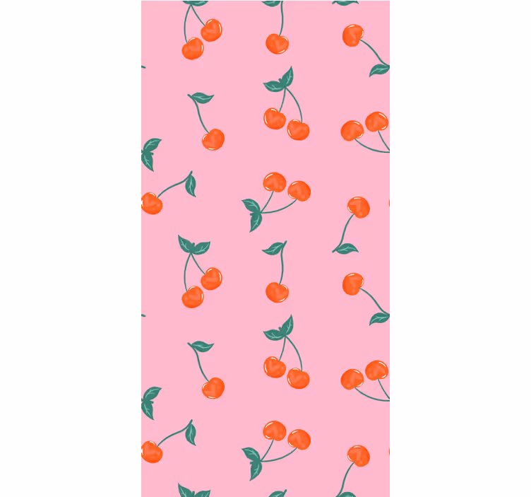 Kiraz çiçeği motifi mutfak stor perde - TenStickers