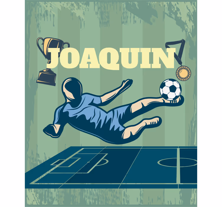 Isim Stor perde futbol ile futbol - TenStickers