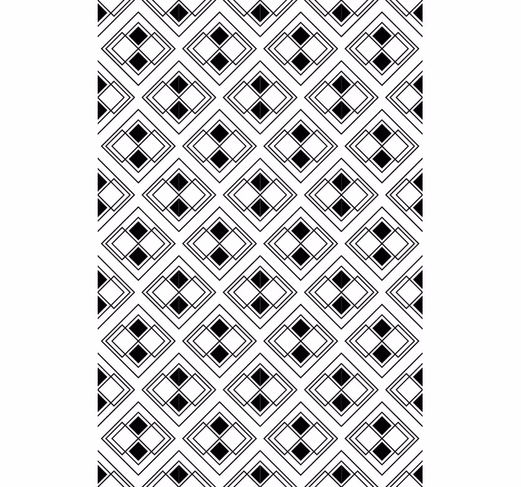Zarif geometrik desen modern Stor perde - TenStickers