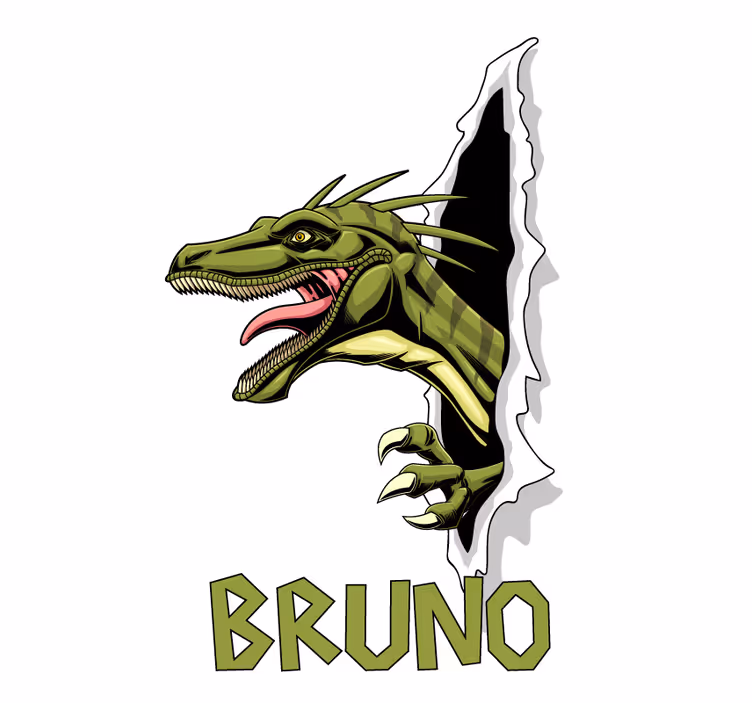 Jurassic raptor dinozor stor perde - TenStickers