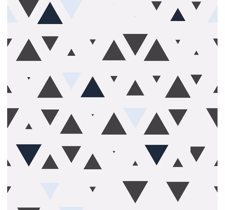 Minimalist üçgen desen iskandinav stor perde - TenStickers