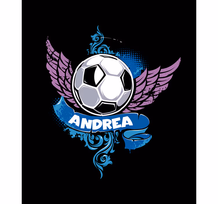 Isimli uçan top futbol stor perde - TenStickers