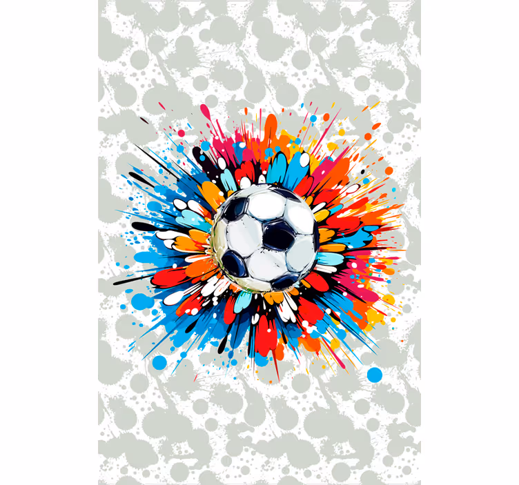 Patlama futbol stor perde - TenStickers
