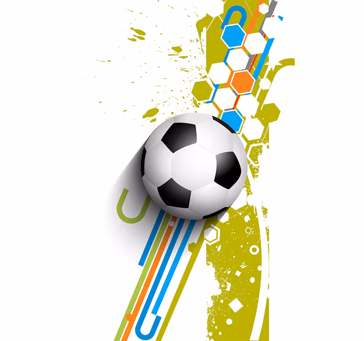 Iş başında futbol stor perde - TenStickers