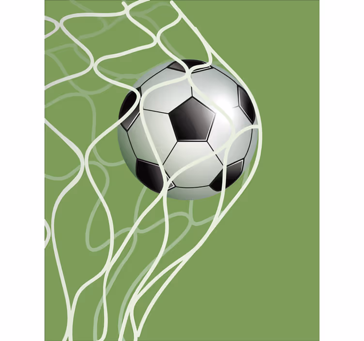 Kalede topun hareket etmesi futbol stor perde - TenStickers