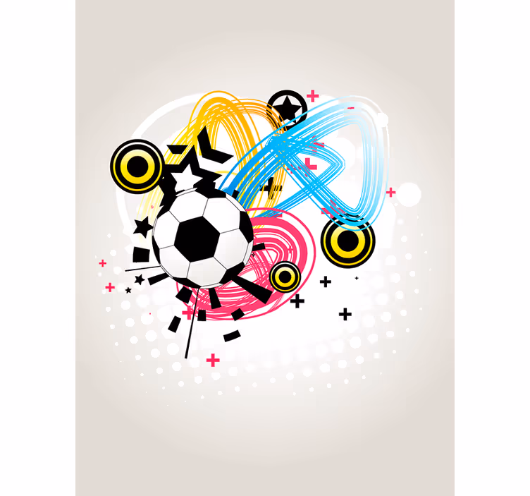 Hareket halindeki tutku futbol stor perde - TenStickers