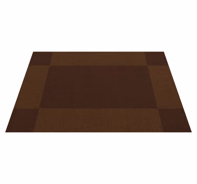 Kahverengi dikdörtgenler modern placemats - TenStickers