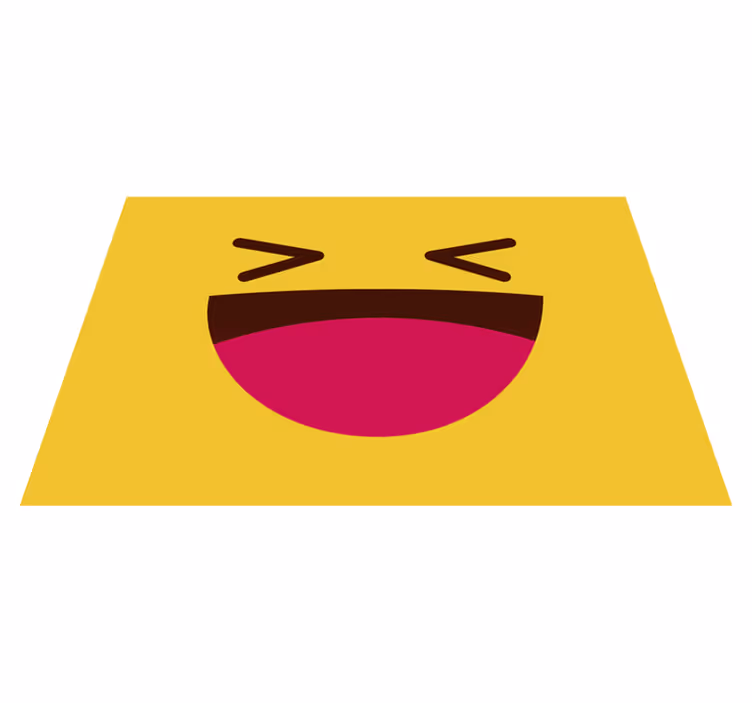 Modern emoji gülen yüz çocuklar placemats - TenStickers