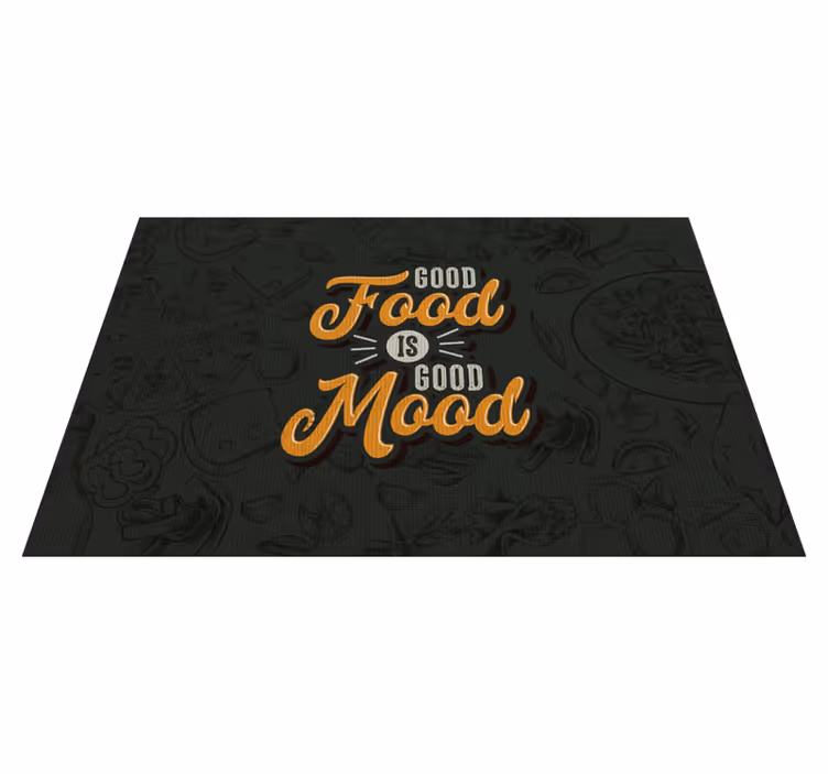 Food's cümleleri alıntı placemats - TenStickers