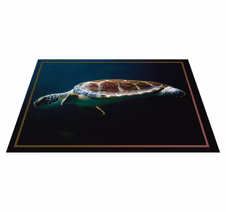 Yüzme kaplumbağa ev placemats - TenStickers