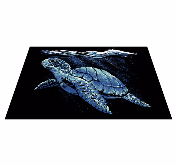 Kaplumbağa el çizimi kaplumbağa placemats - TenStickers