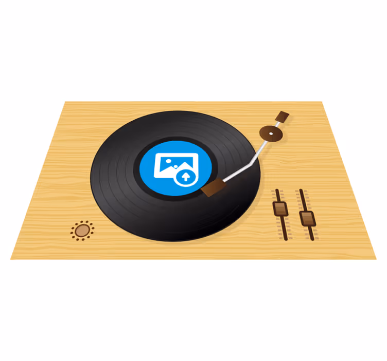 Orijinal amerikan servis - vinyl plak sanatı - TenStickers