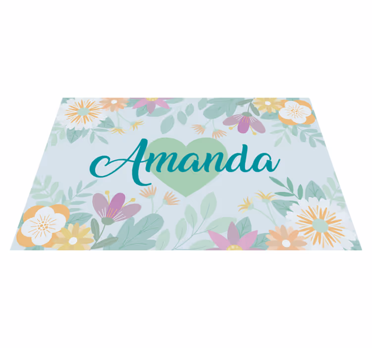 Flower heart amanda isimli amerikan servis - TenStickers