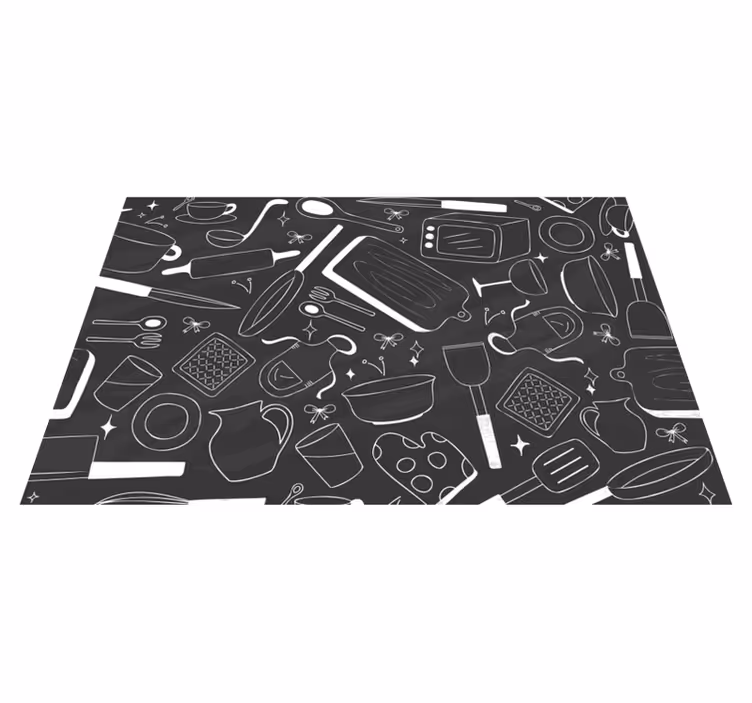 Mutfak aletleri ve gıda restoran placemats - TenStickers