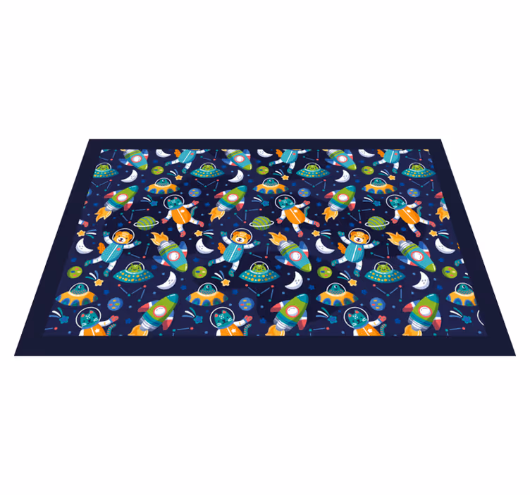 Uzay çocuk placemats rekreasyon - TenStickers