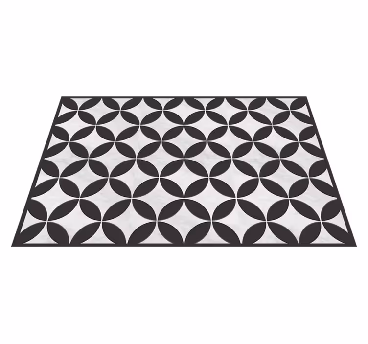 Siyah çimento kiremit ev placemats - TenStickers