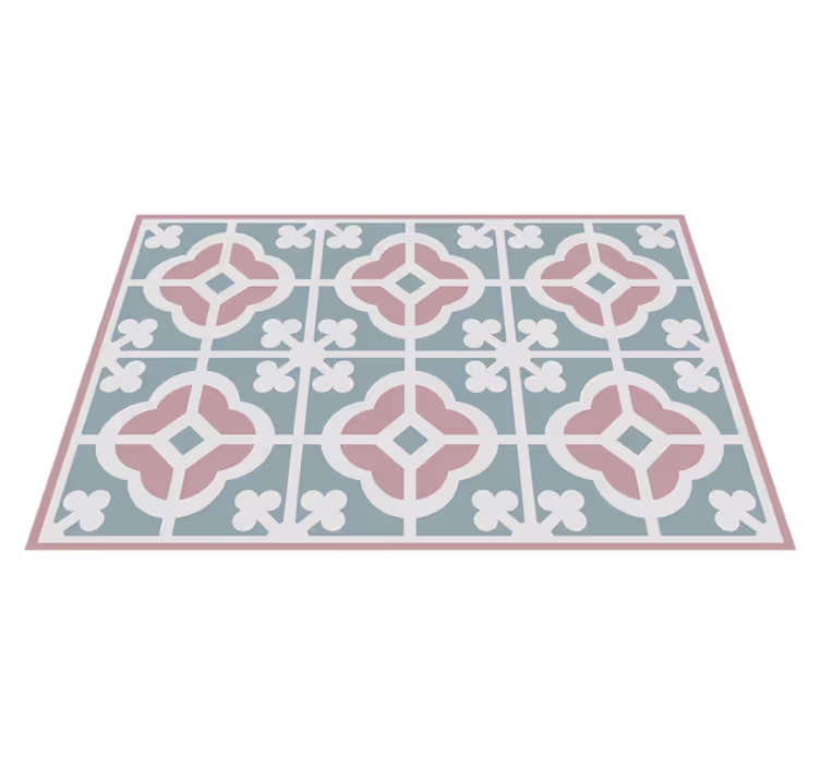 Pastel çimento fayans ev placemats - TenStickers
