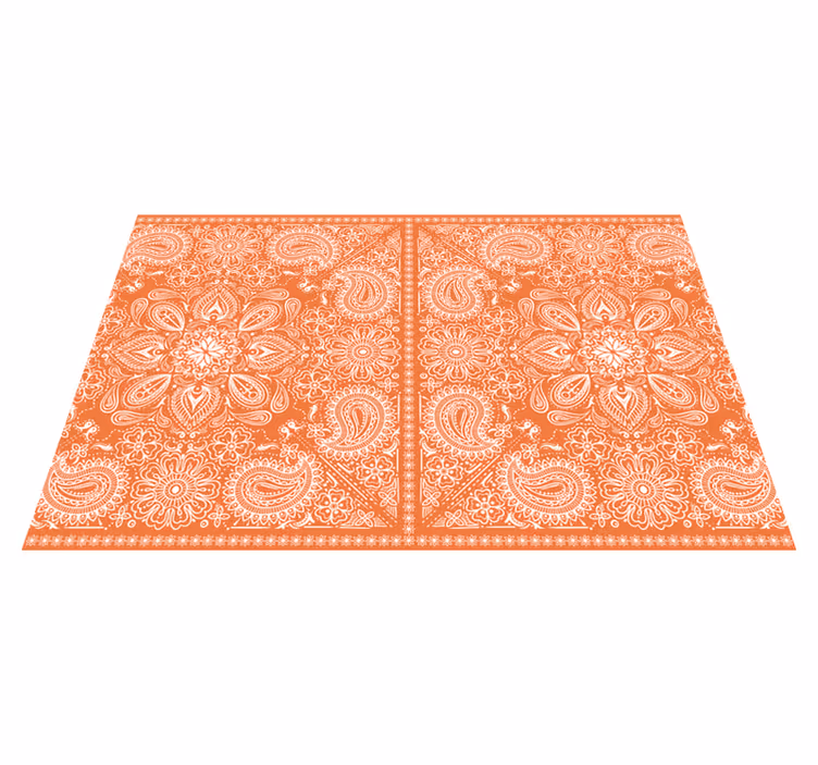 Paisley kiremit desenli placemats - TenStickers