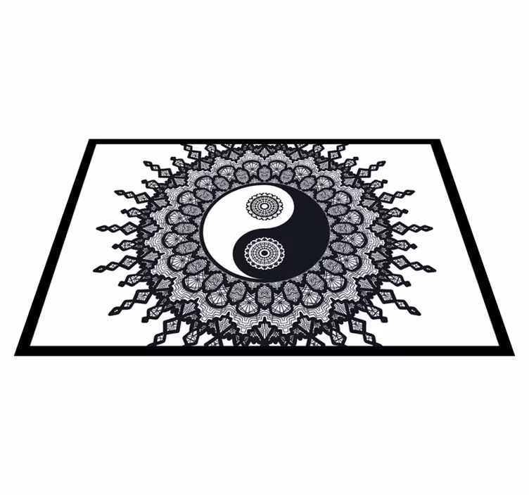 Ying yang desenli placemats - TenStickers