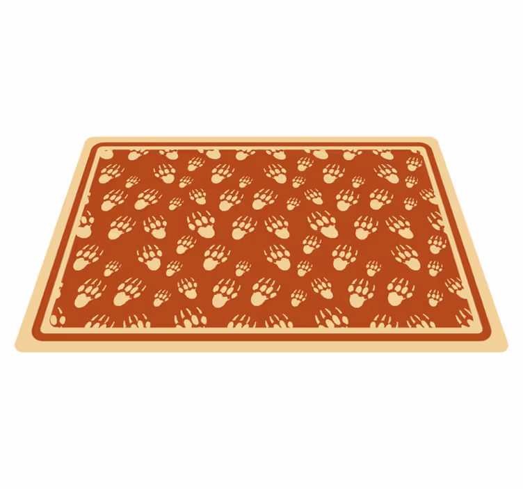 Kirpi ayak izi kirpi placemats - TenStickers