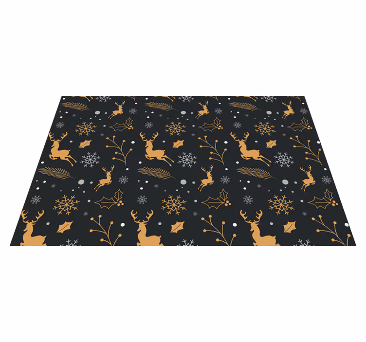 Mutlu noeller kompozisyon yılbaşı placemats - TenStickers