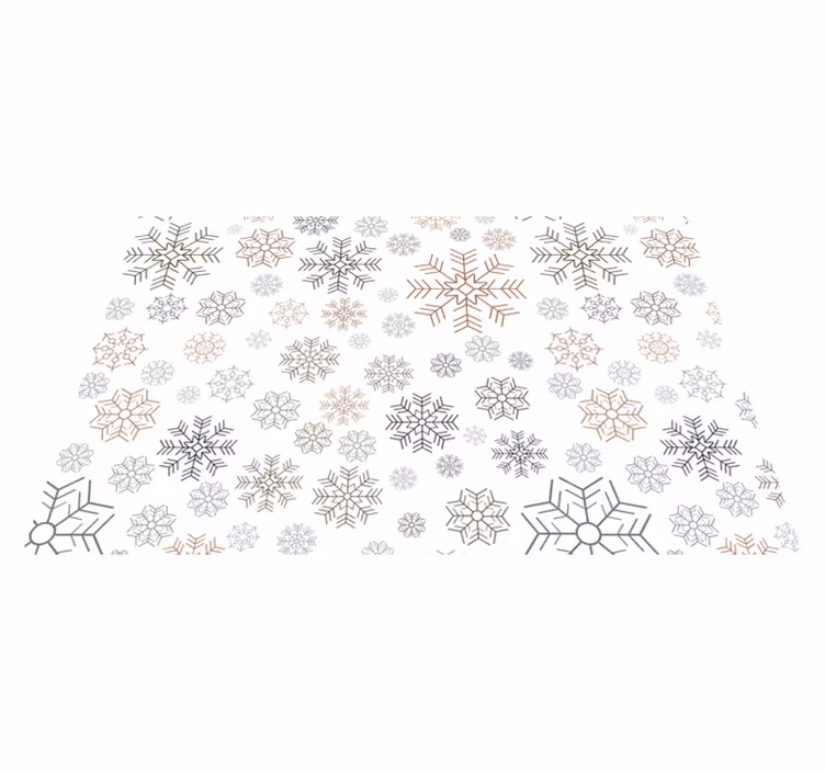 Kar taneleri desen noel placemats - TenStickers