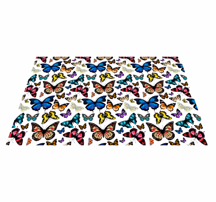Güzel ve renkli kelebekler placemats - TenStickers
