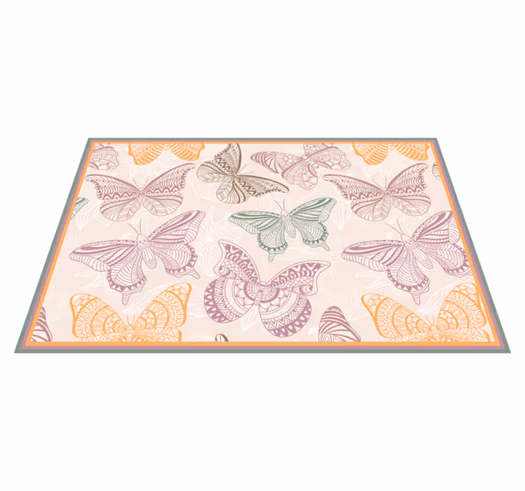 Renkli kelebekler kelebek placemats - TenStickers
