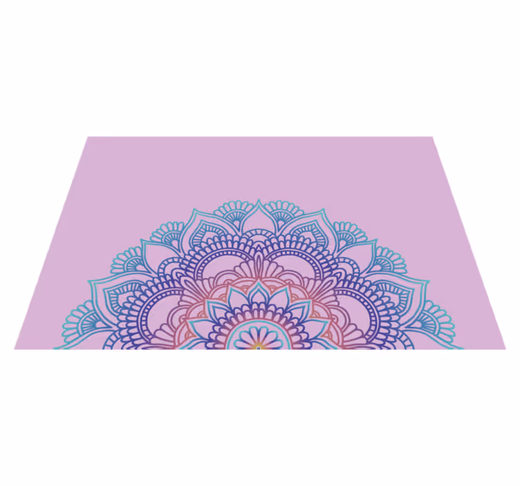 Yarım mandala vinil servis altlıkları - TenStickers