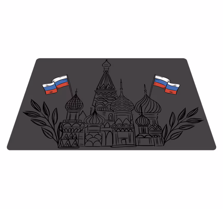 Orijinal amerikan servis rus mimari silüetleri - TenStickers