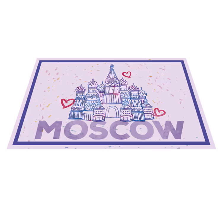 Orijinal amerikan servis moskova anıtı İllüstrasyonu - TenStickers