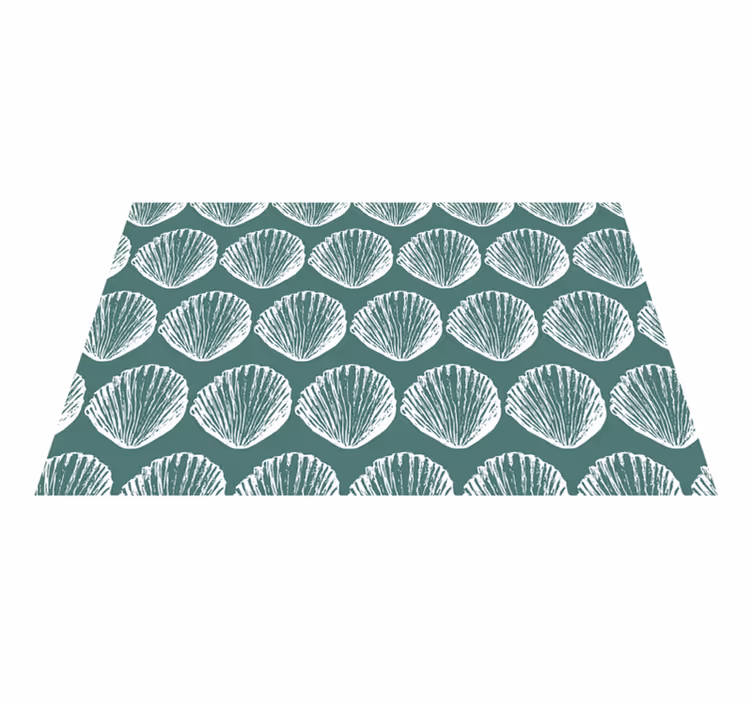 Retro deniz kabuğu desen deniz kabuğu placemats - TenStickers