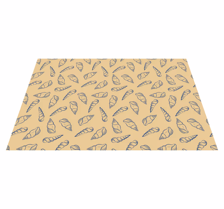 Deniz kabuğu fayans deniz kabuğu placemats - TenStickers