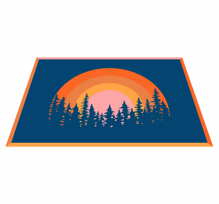 Orijinal amerikan servis - canlı gökkuşağı manzarası - TenStickers