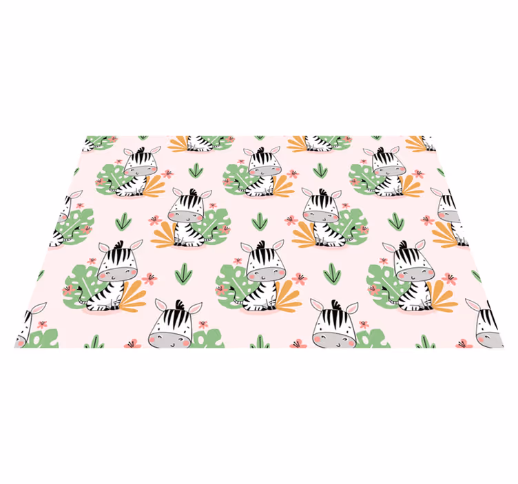 çocuklar için güzel zebra placemats - TenStickers