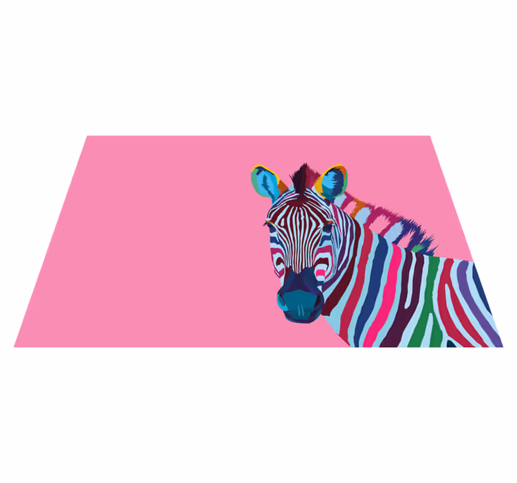 Pop art zebra vinil servis altlıkları - TenStickers