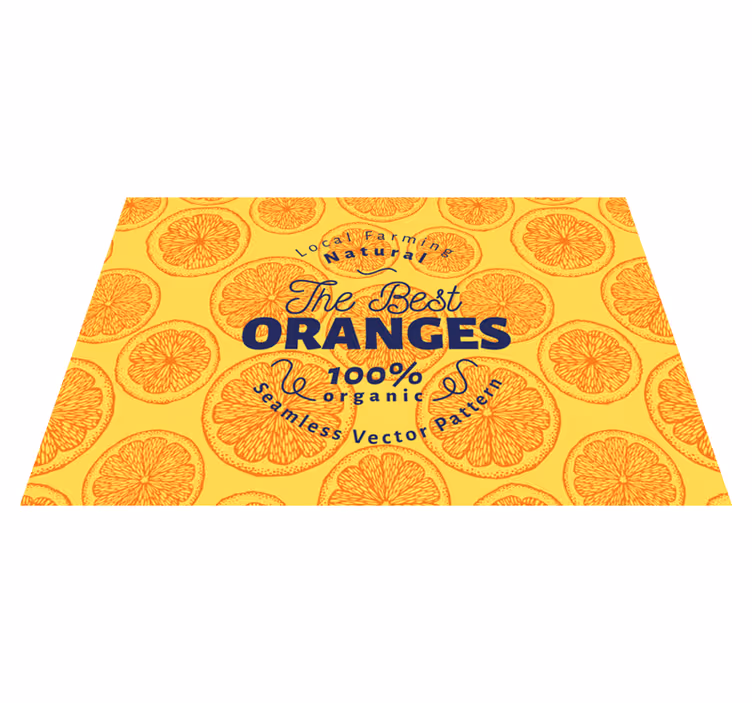 Orijinal amerikan servis organik portakal deseni - TenStickers