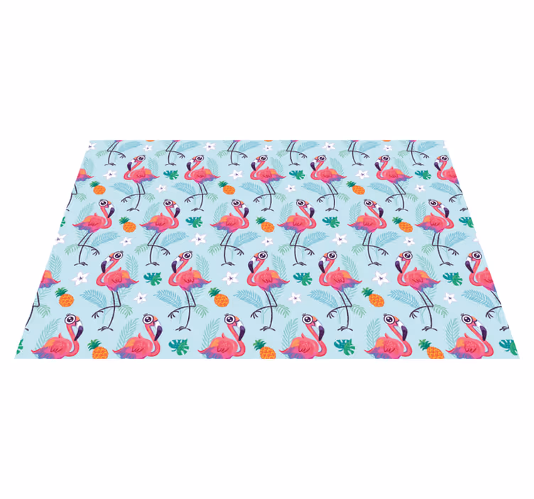 Flamingolar placemat çocuklar placemats - TenStickers