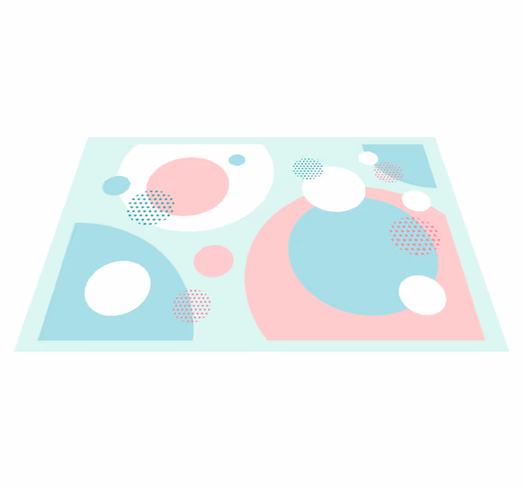 Modern amerikan servis - geometrik renk blokları - TenStickers